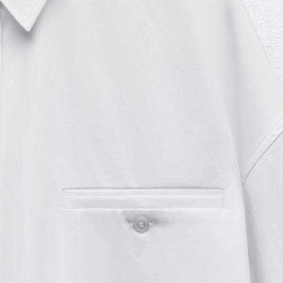 ZARA Oversized Garbadine Shirt - Picture 9 of 10